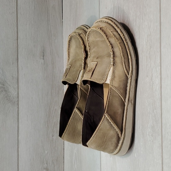 Ariat Womens Leather Bomber Cruiser Loafer Slip on shoes sz 8.5B - Picture 3 of 13